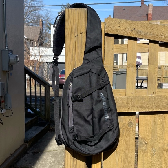 Patagonia Handbags - Patagonia Triple Black Atom Sling Bag 8L